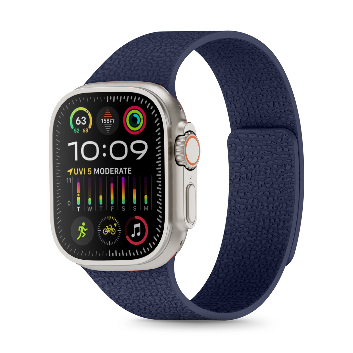Necesories Magnetic Silicone Snap on Iwatch Strap