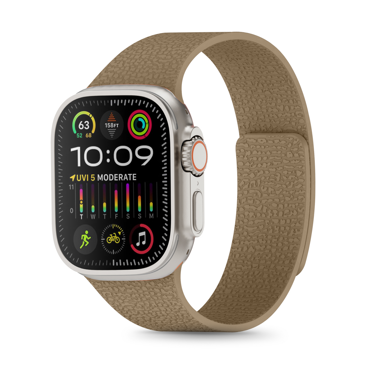 Necesories Magnetic Silicone Snap on Iwatch Strap