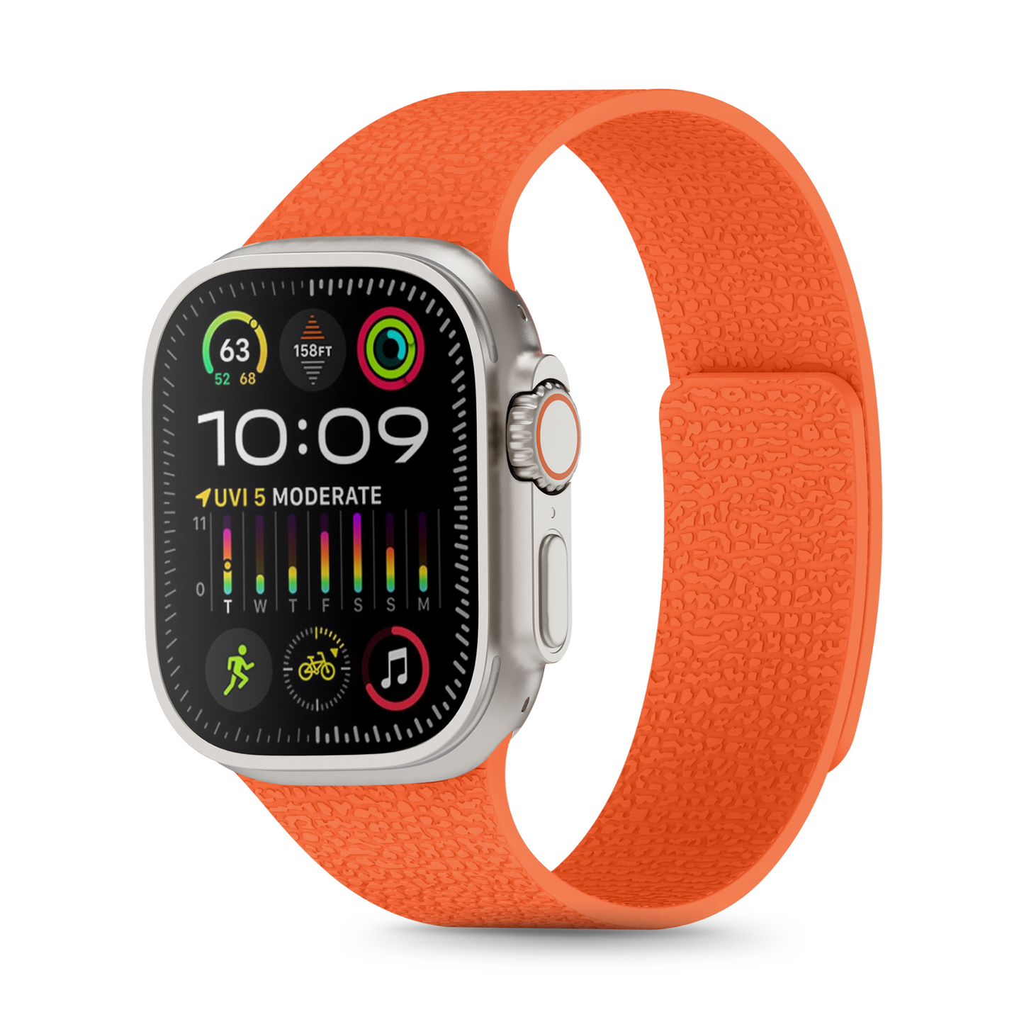 Necesories Magnetic Silicone Snap on Iwatch Strap