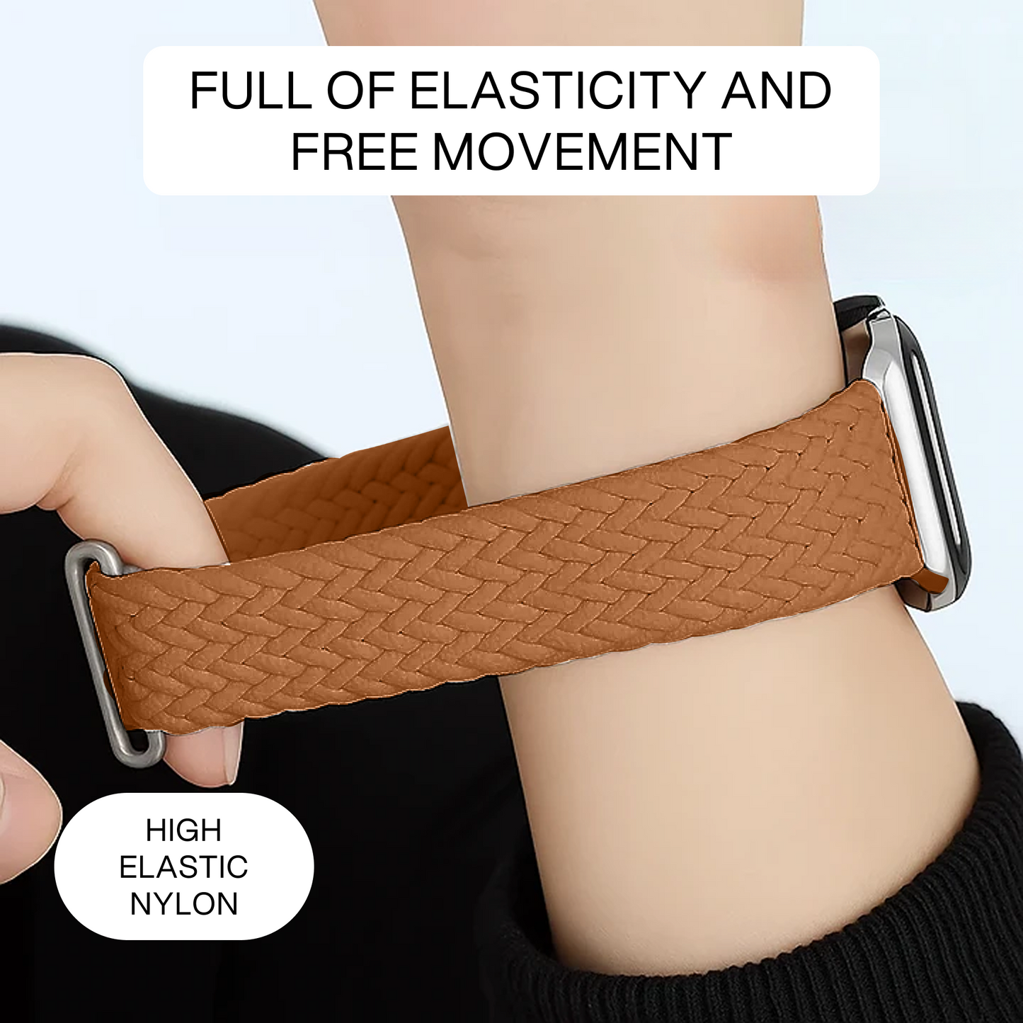 Necesories® Braided Buckle Loop Nylon Strap for Iwatch
