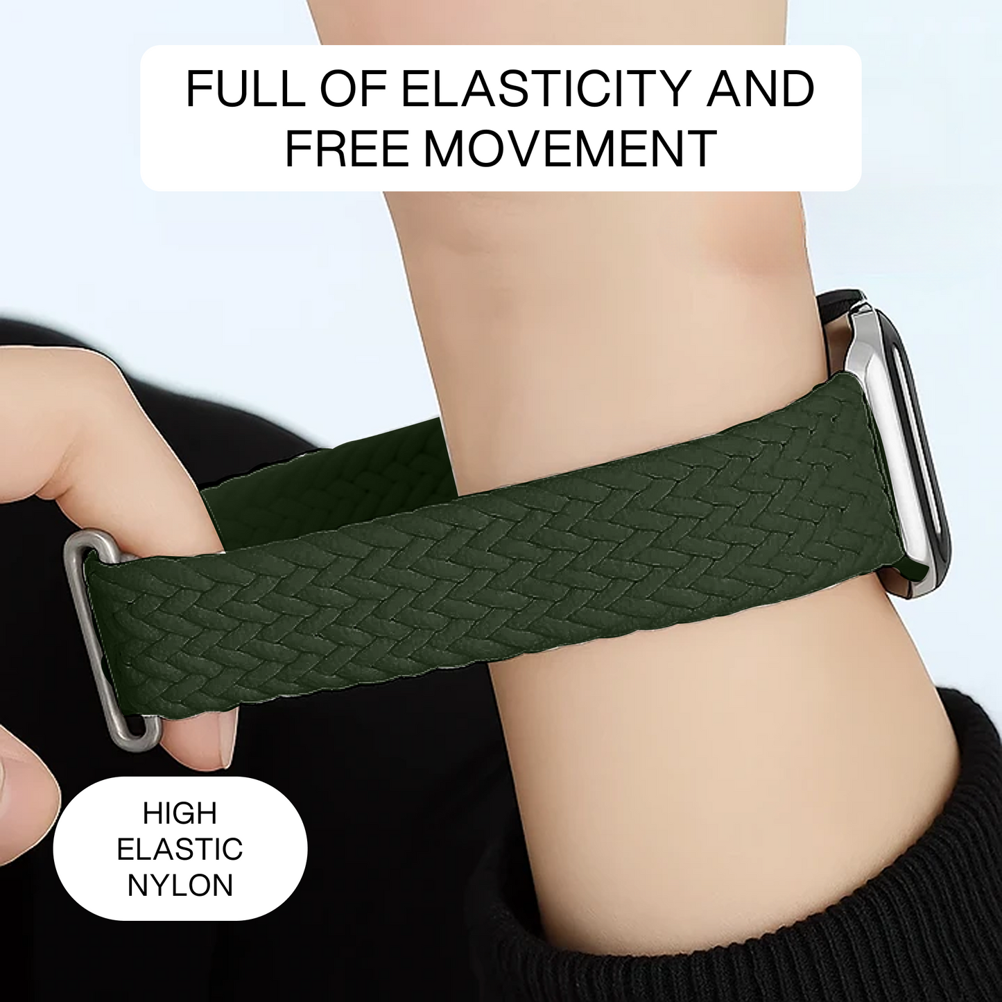 Necesories® Braided Buckle Loop Nylon Strap for Iwatch