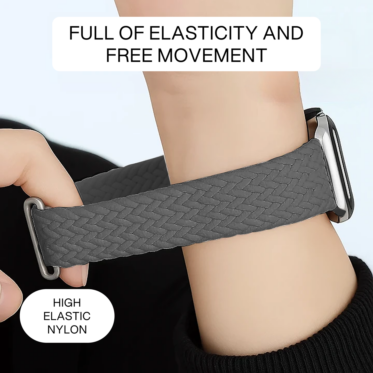 Necesories® Braided Buckle Loop Nylon Strap for Iwatch