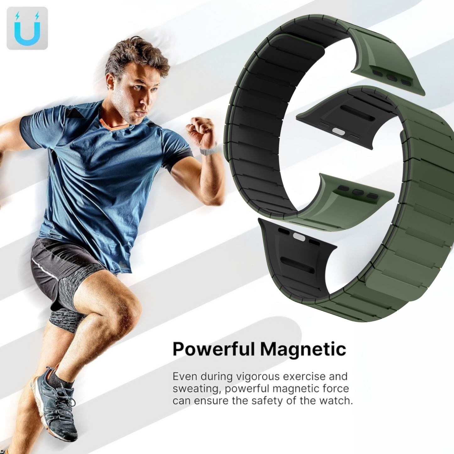 Necesories® Dual Colour Magnetic Strap foriWatch