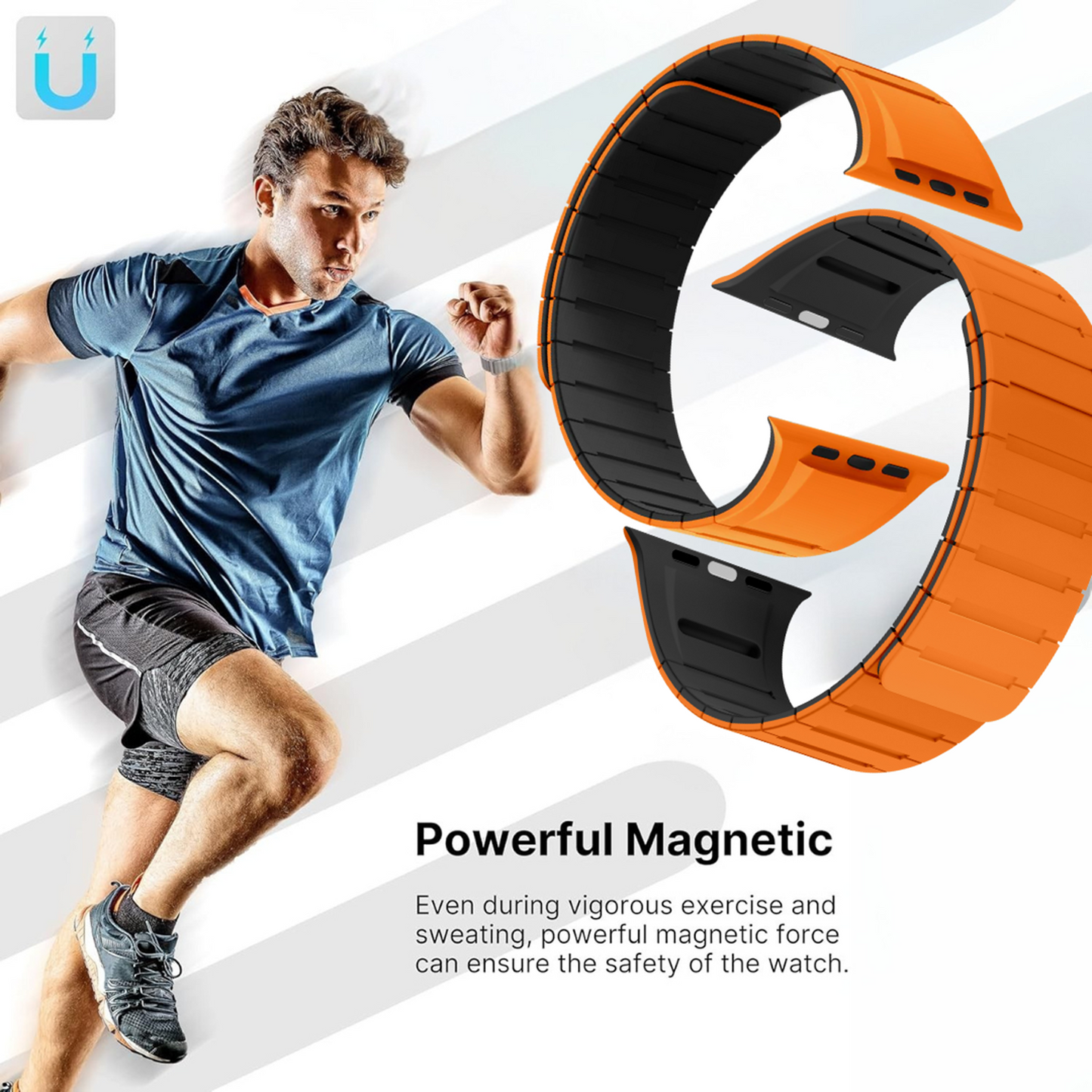 Necesories® Dual Colour Magnetic Strap foriWatch