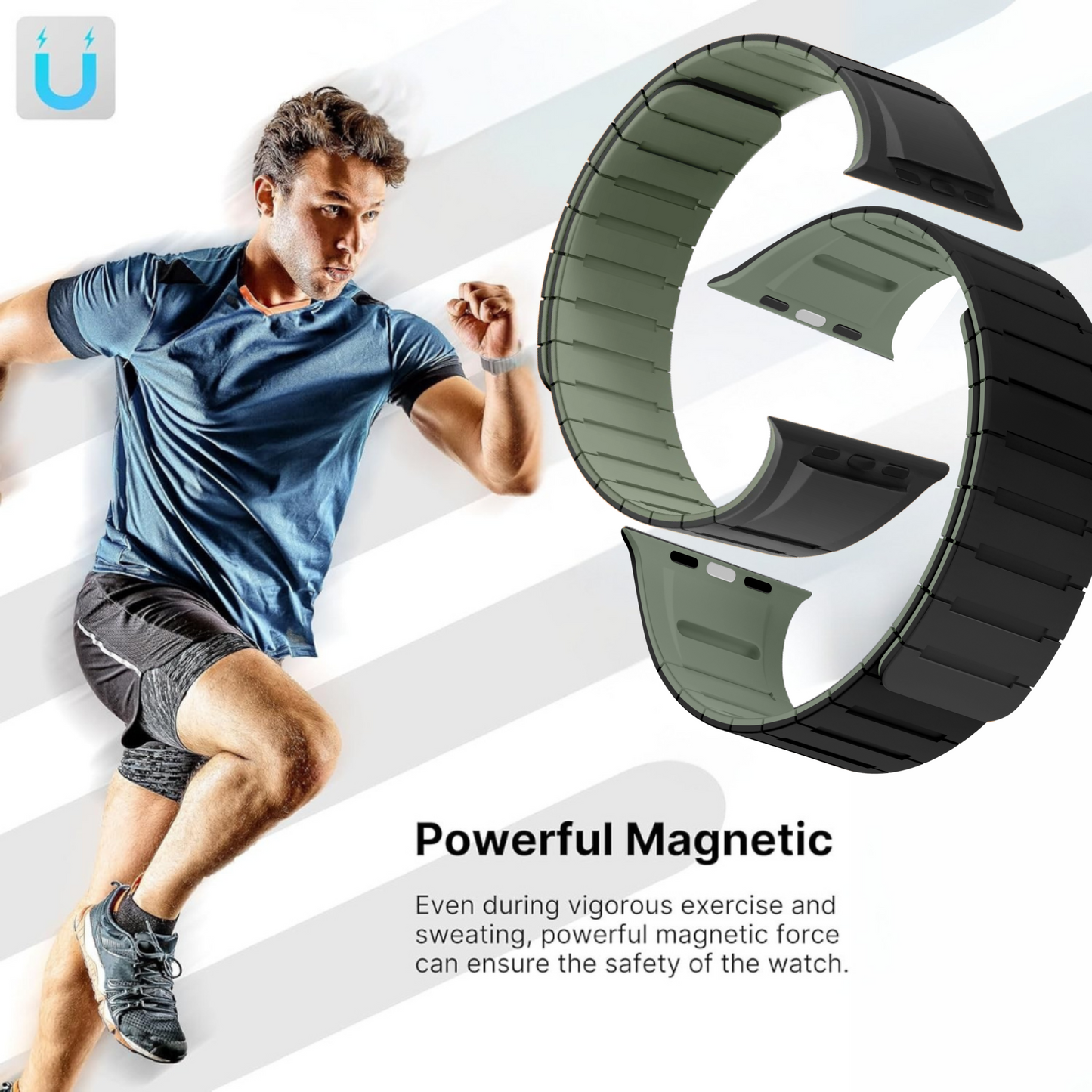 Necesories® Dual Colour Magnetic Strap foriWatch