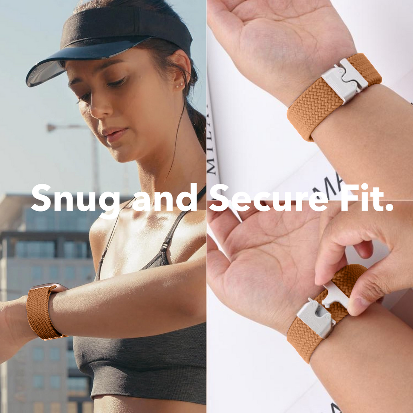 Necesories® Braided Buckle Loop Nylon Strap for Iwatch