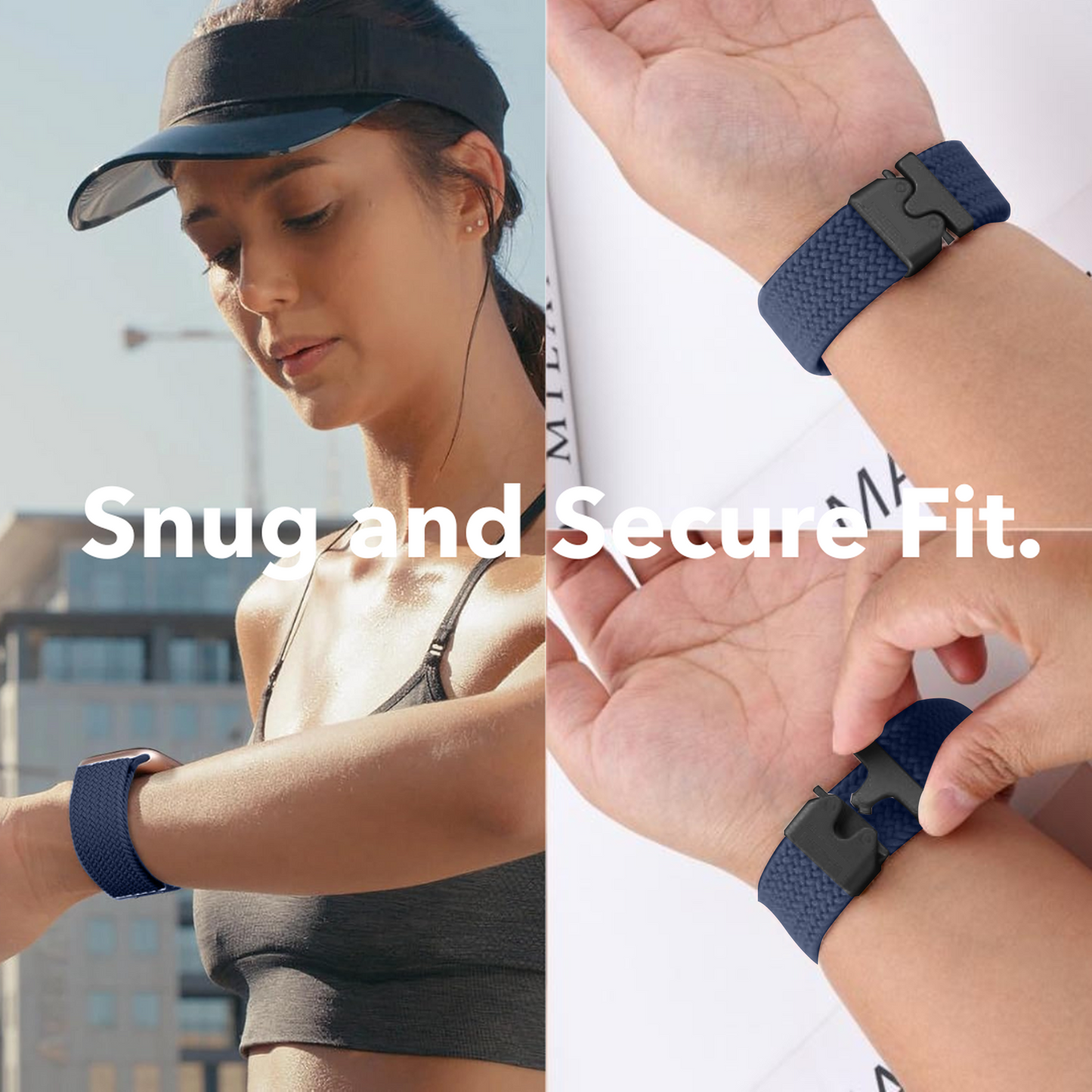 Necesories® Braided Buckle Loop Nylon Strap for Iwatch