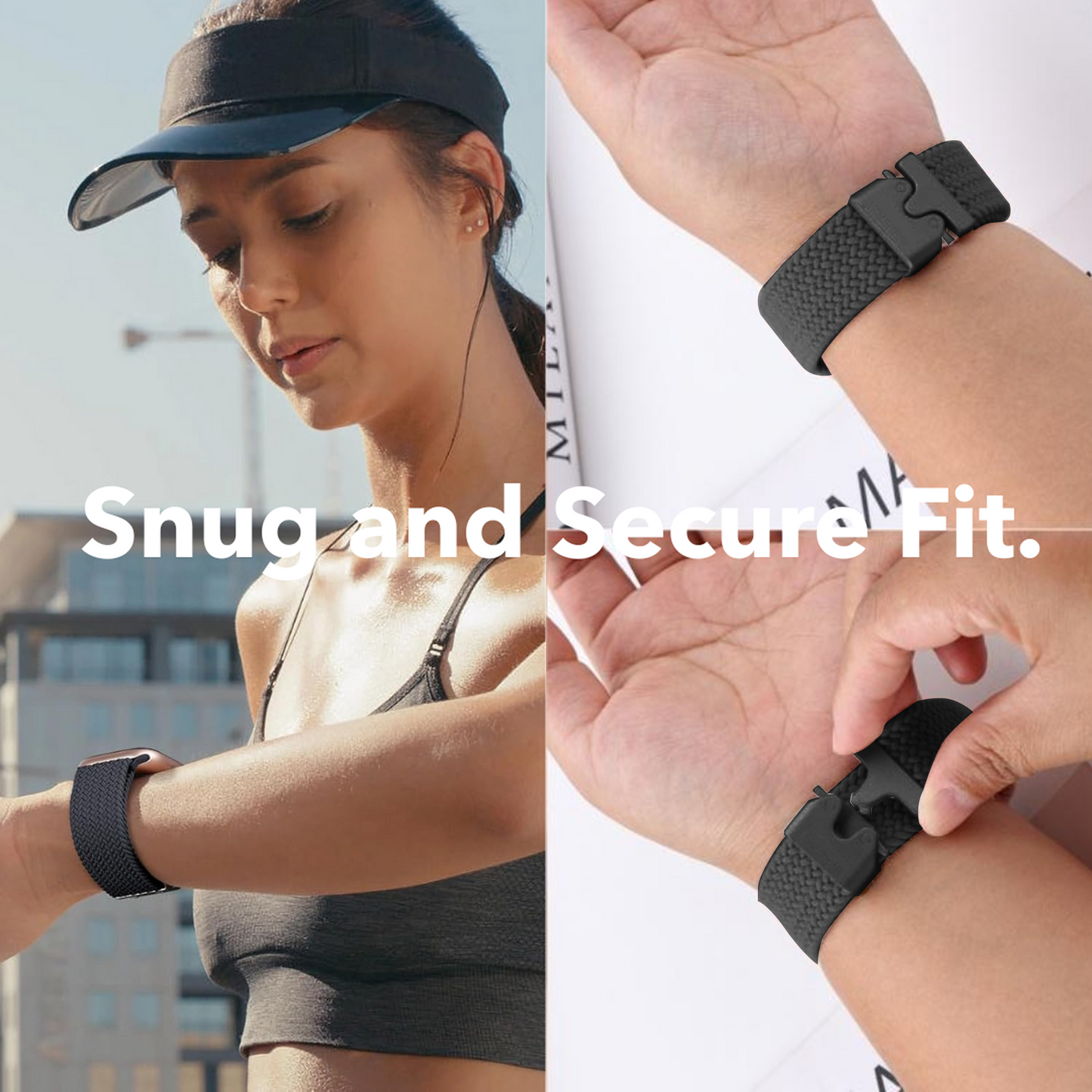 Necesories® Braided Buckle Loop Nylon Strap for Iwatch