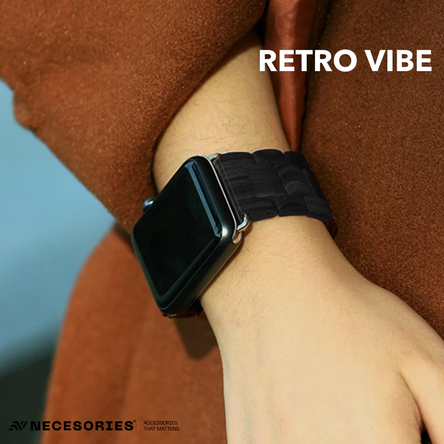 Necesories® Natural Pine-Wood Classic Strap for iwatch