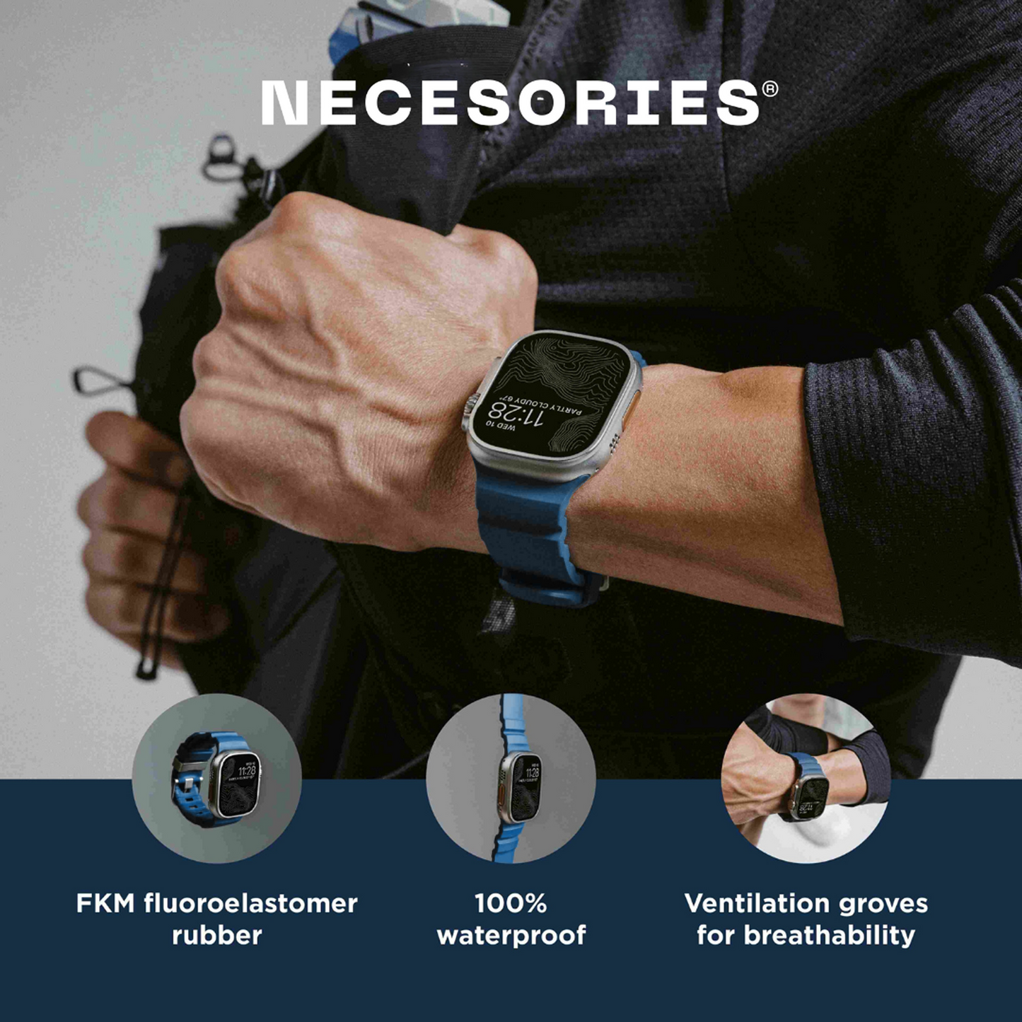 Necesories RockyPoint Silicone Iwatch Strap