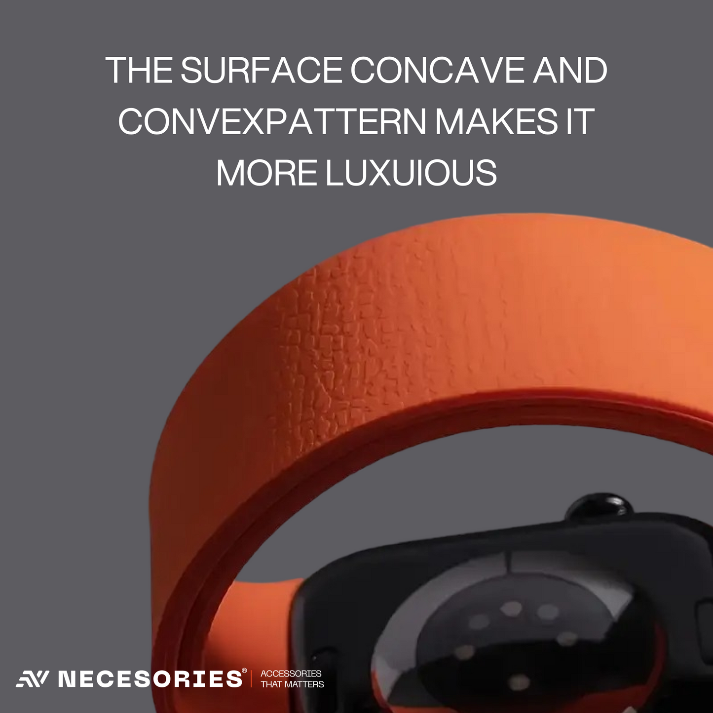 Necesories Magnetic Silicone Snap on Iwatch Strap
