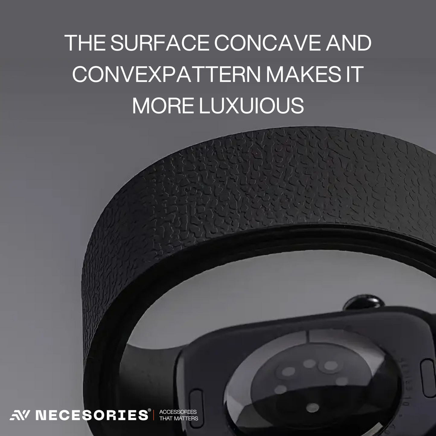 Necesories Magnetic Silicone Snap on Iwatch Strap