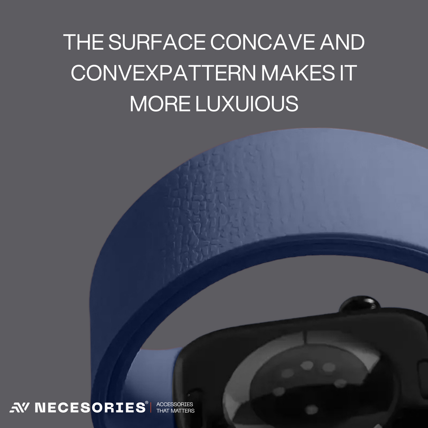 Necesories Magnetic Silicone Snap on Iwatch Strap