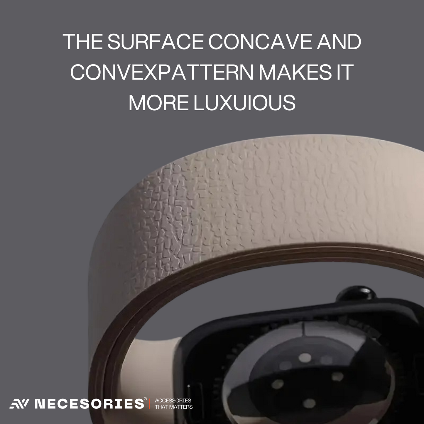 Necesories Magnetic Silicone Snap on Iwatch Strap