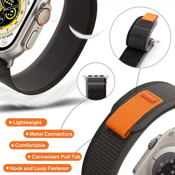 Nylon Weave Pull Tab Iwatch Strap