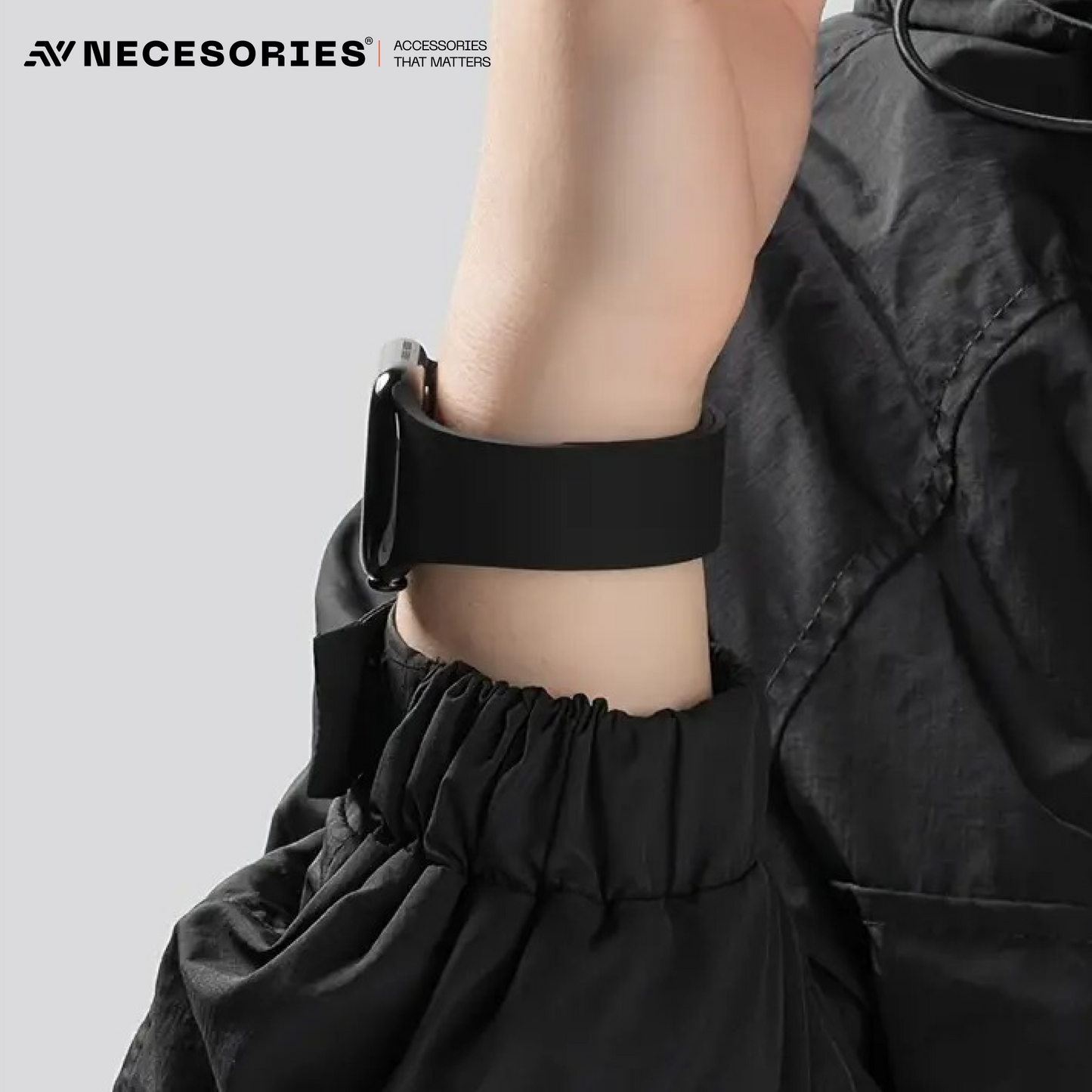 Necesories Magnetic Silicone Snap on Iwatch Strap