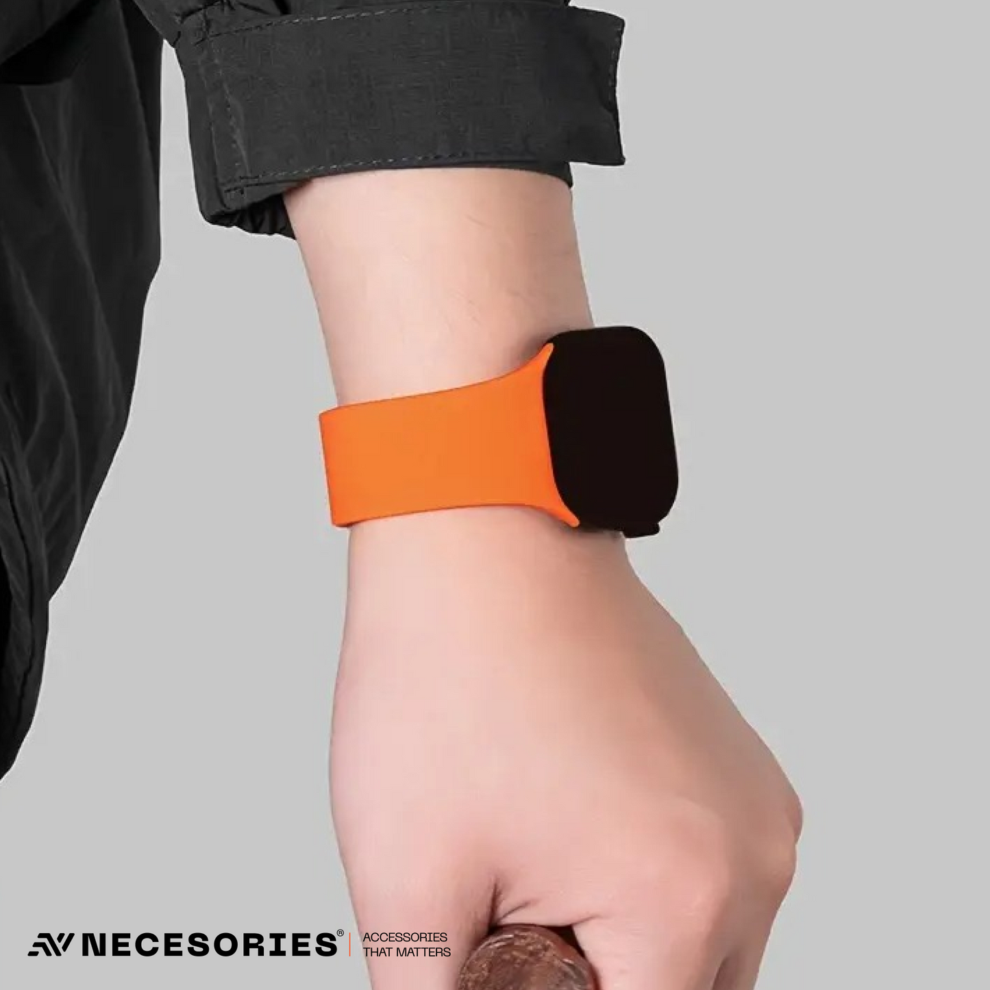 Necesories Magnetic Silicone Snap on Iwatch Strap