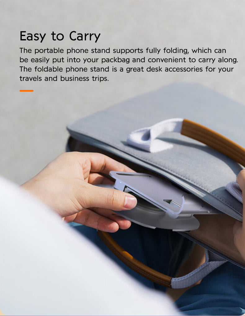 Portable Alloy 360 Degree Rotatable and Adjustable Mobile Stand for Desk