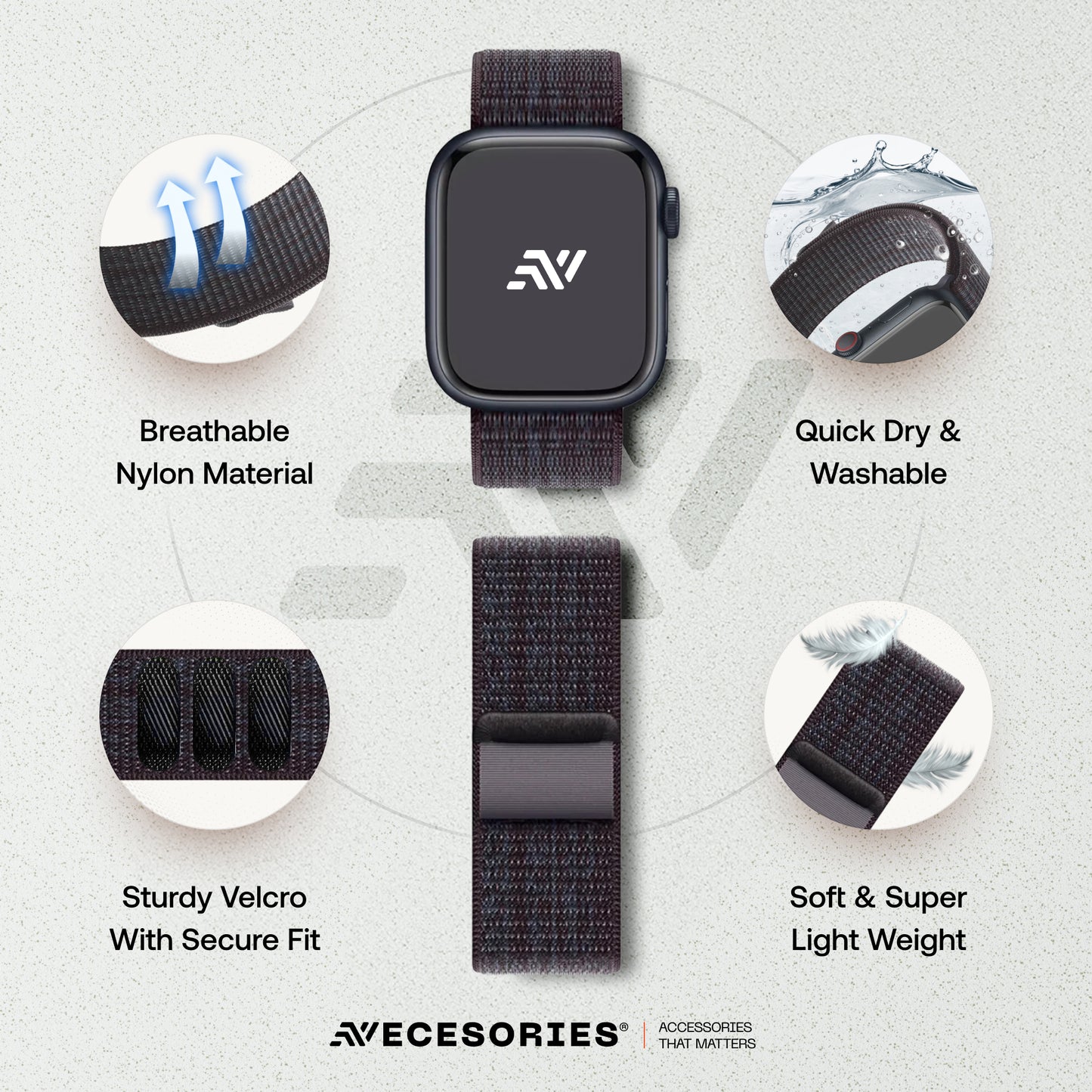 Nylon Velcro Sports Strap