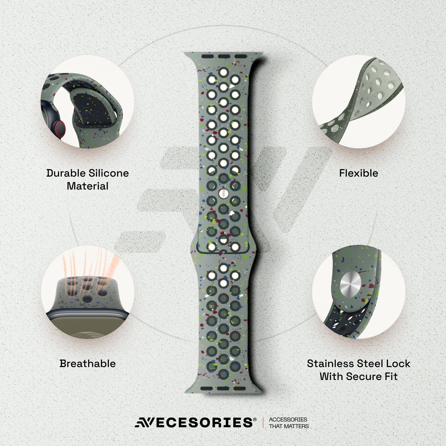Sport Silicone Strap iWatch Strap
