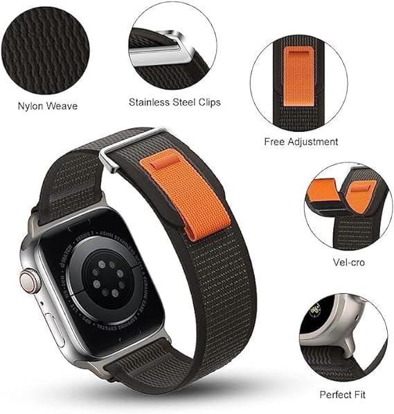 Nylon Weave Pull Tab Iwatch Strap