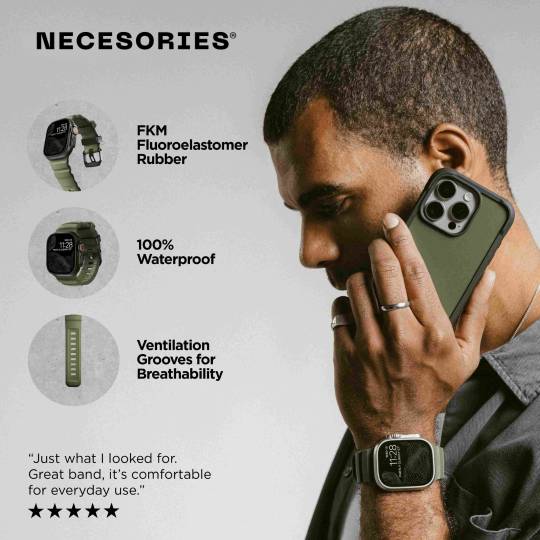 Necesories RockyPoint Silicone Iwatch Strap