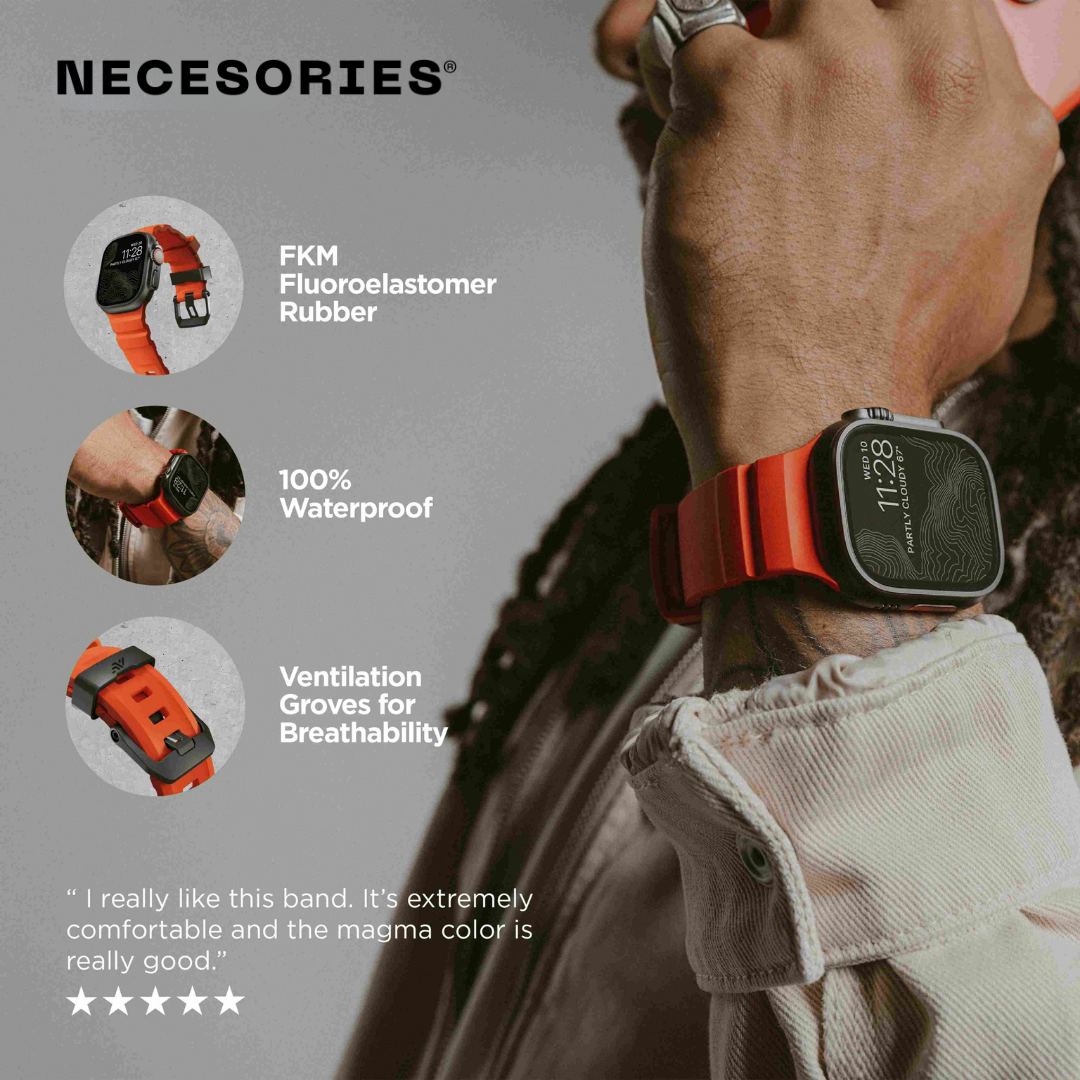 Necesories RockyPoint Silicone Iwatch Strap
