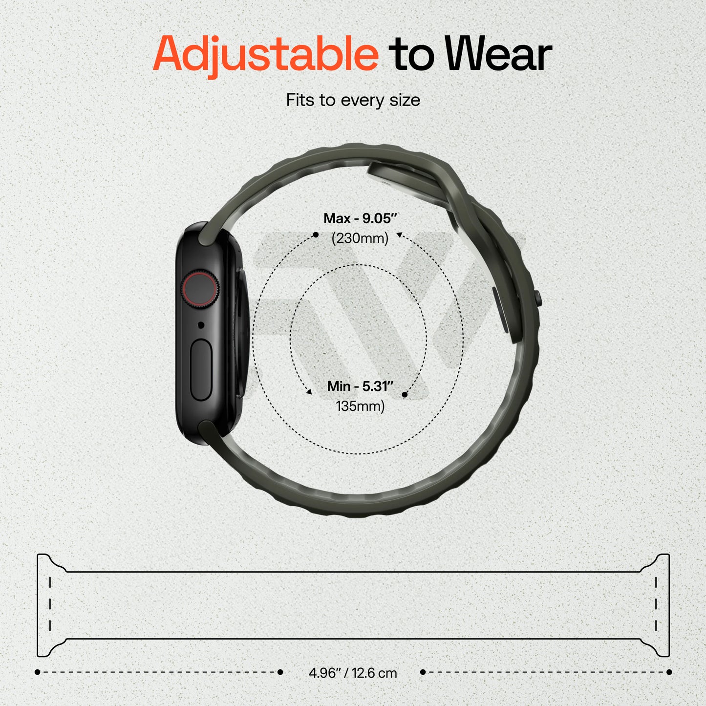 Sport Silicon Rugged Armour Strap