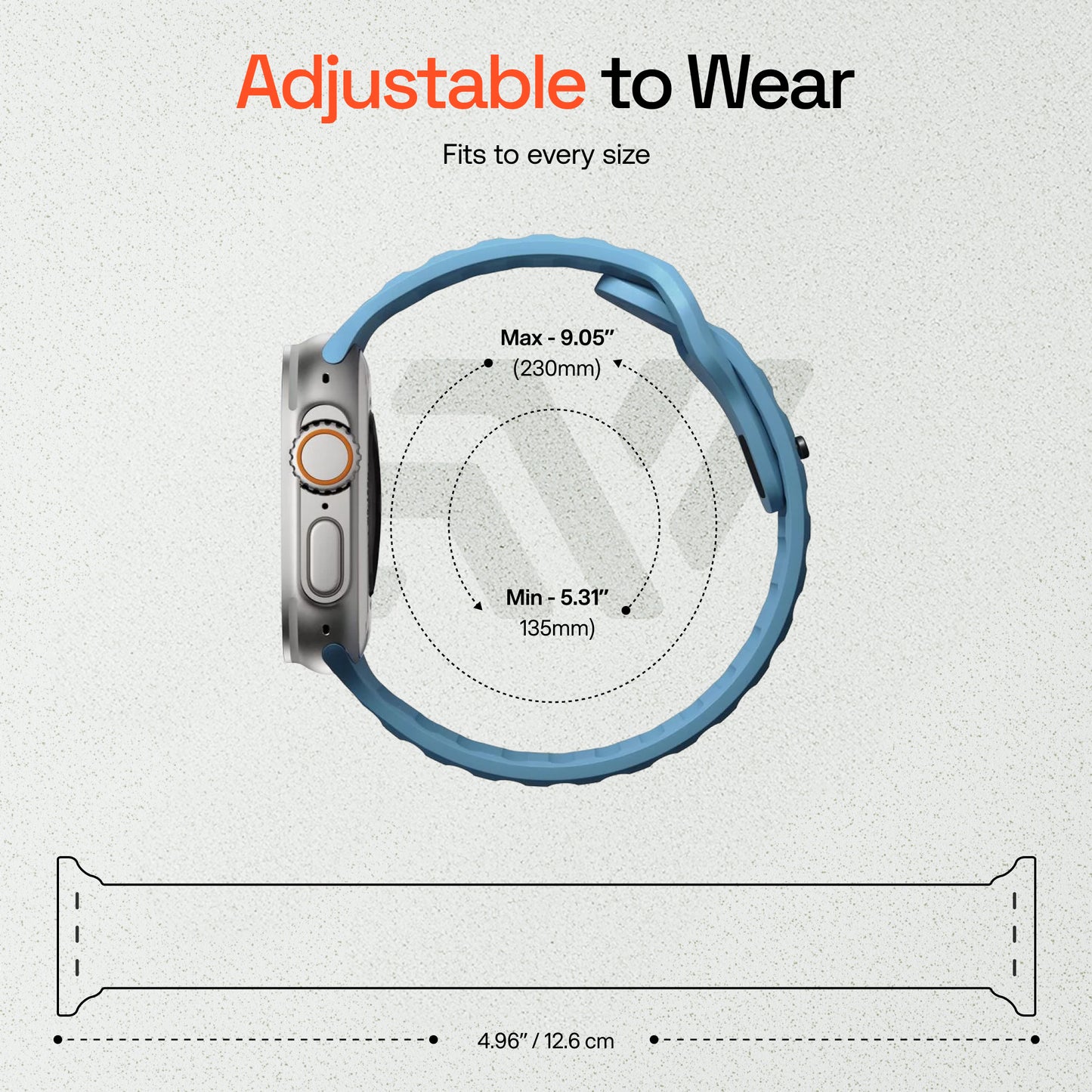 Sport Silicon Rugged Armour Strap