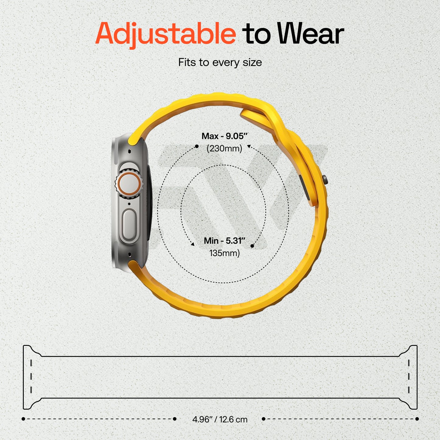 Sport Silicon Rugged Armour Strap