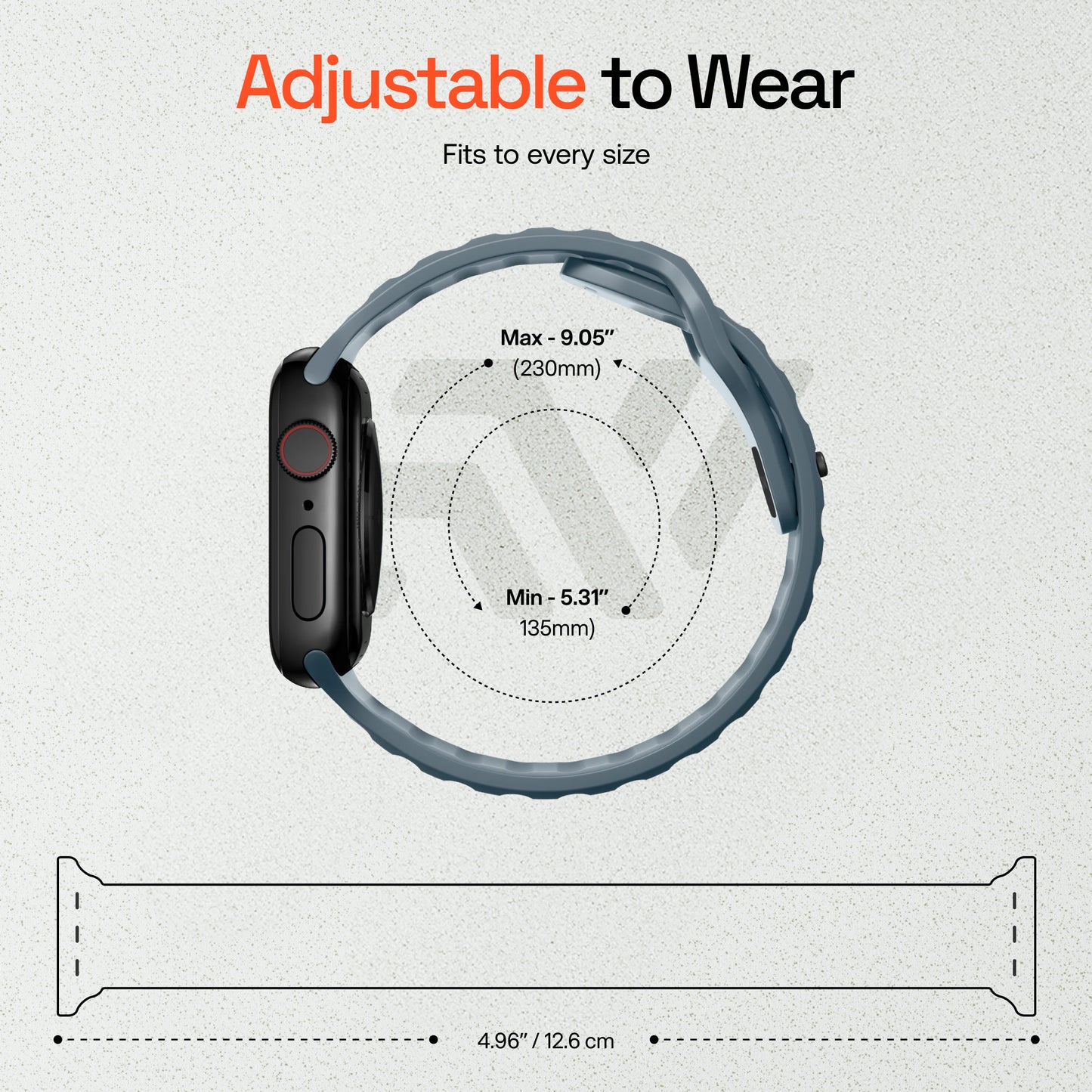 Sport Silicon Rugged Armour Strap