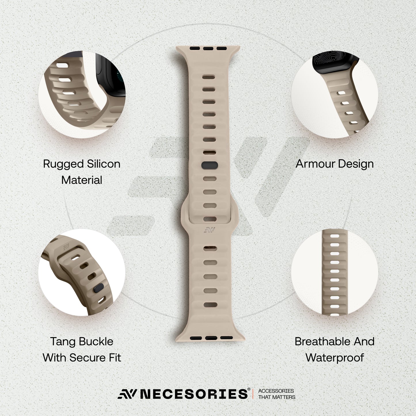 Sport Silicon Rugged Armour Strap