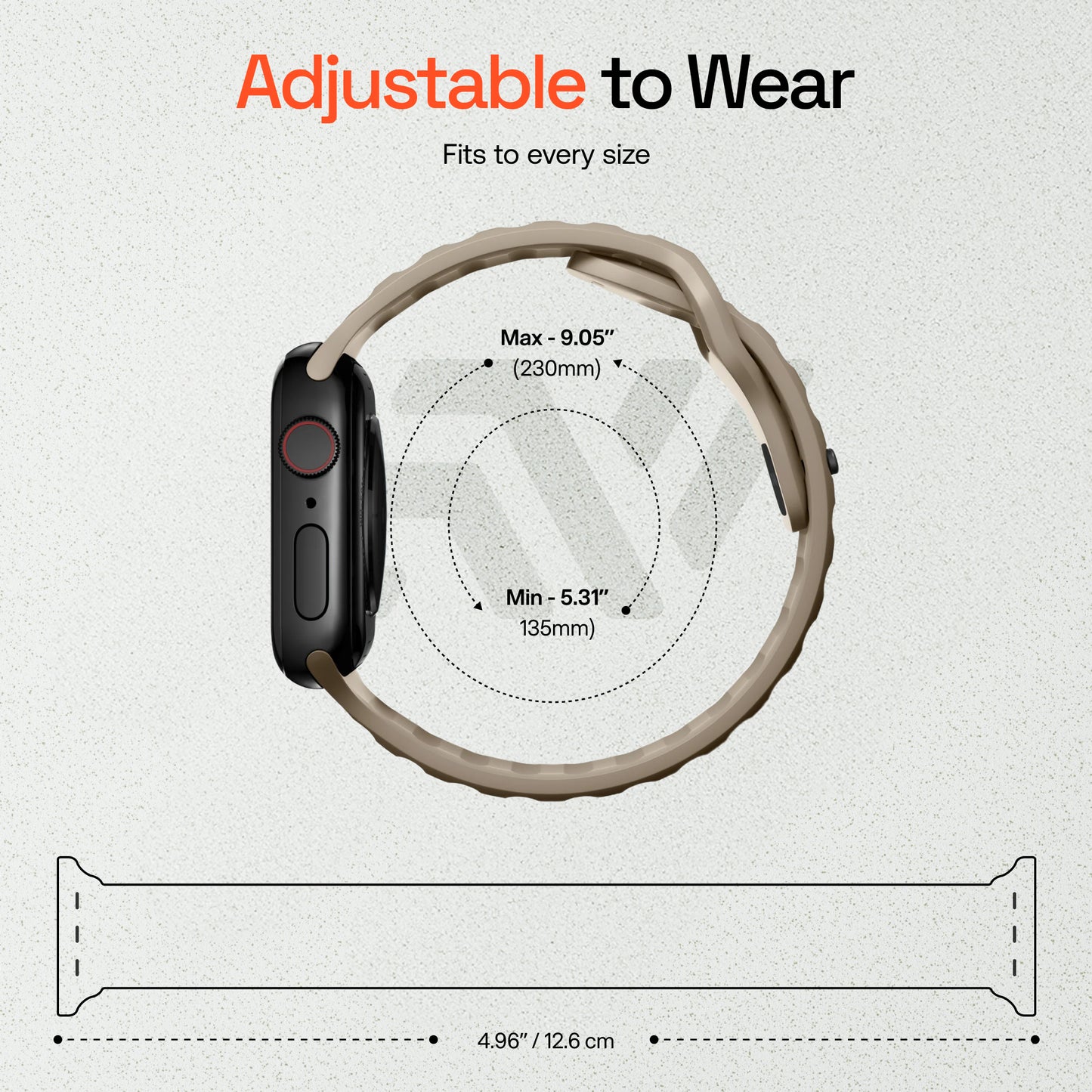 Sport Silicon Rugged Armour Strap