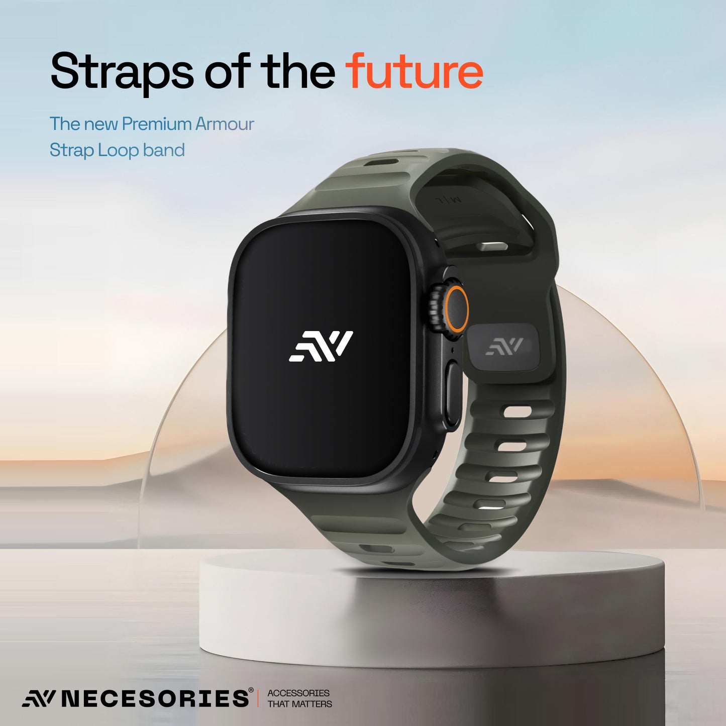 Sport Silicon Rugged Armour Strap