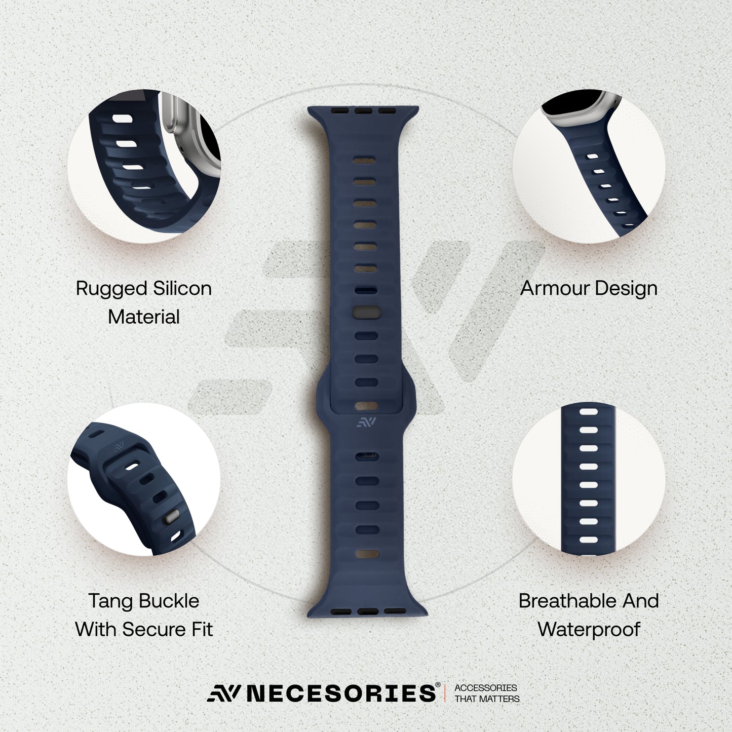 Sport Silicon Rugged Armour Strap