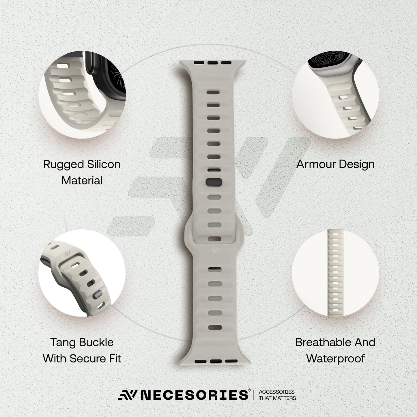 Sport Silicon Rugged Armour Strap