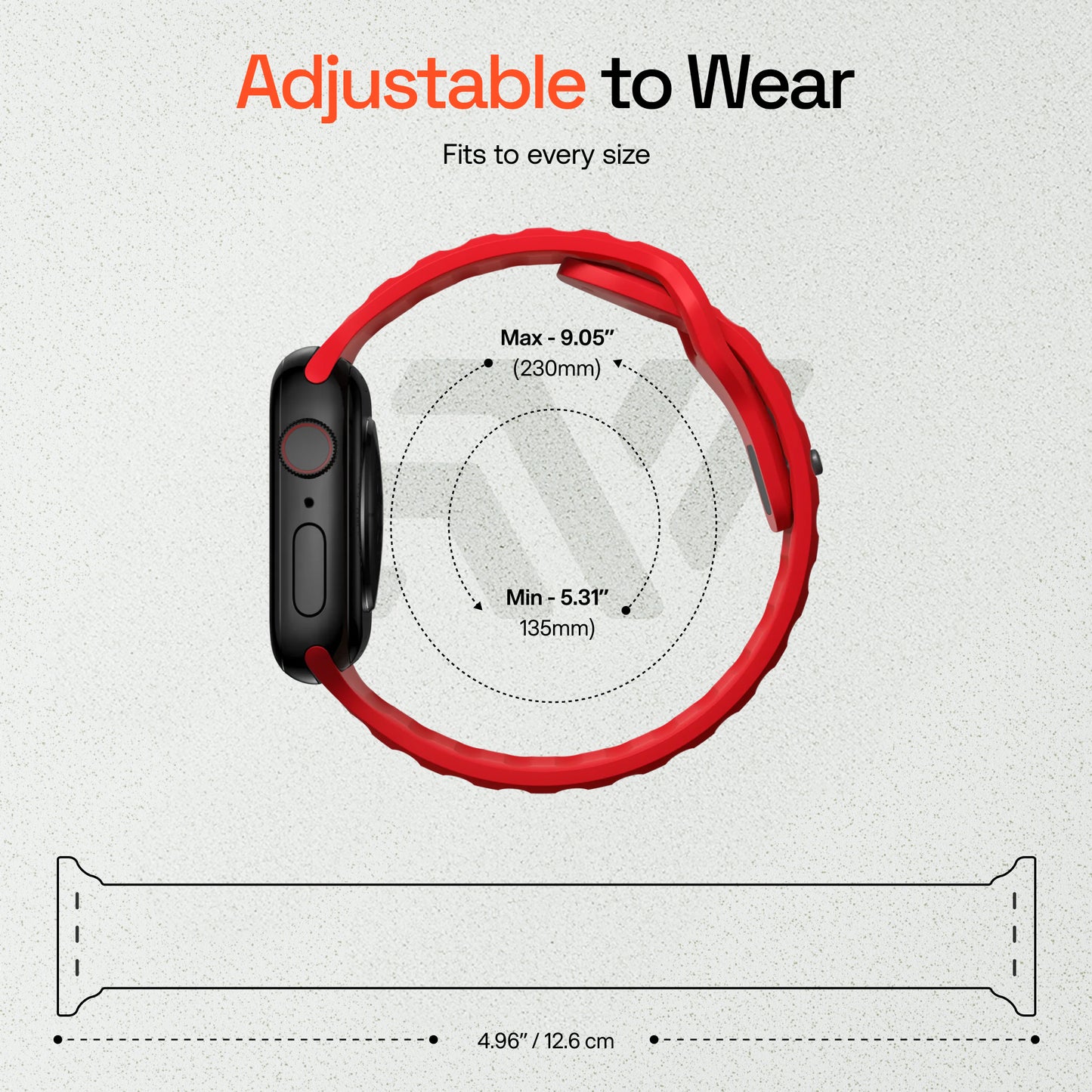 Sport Silicon Rugged Armour Strap