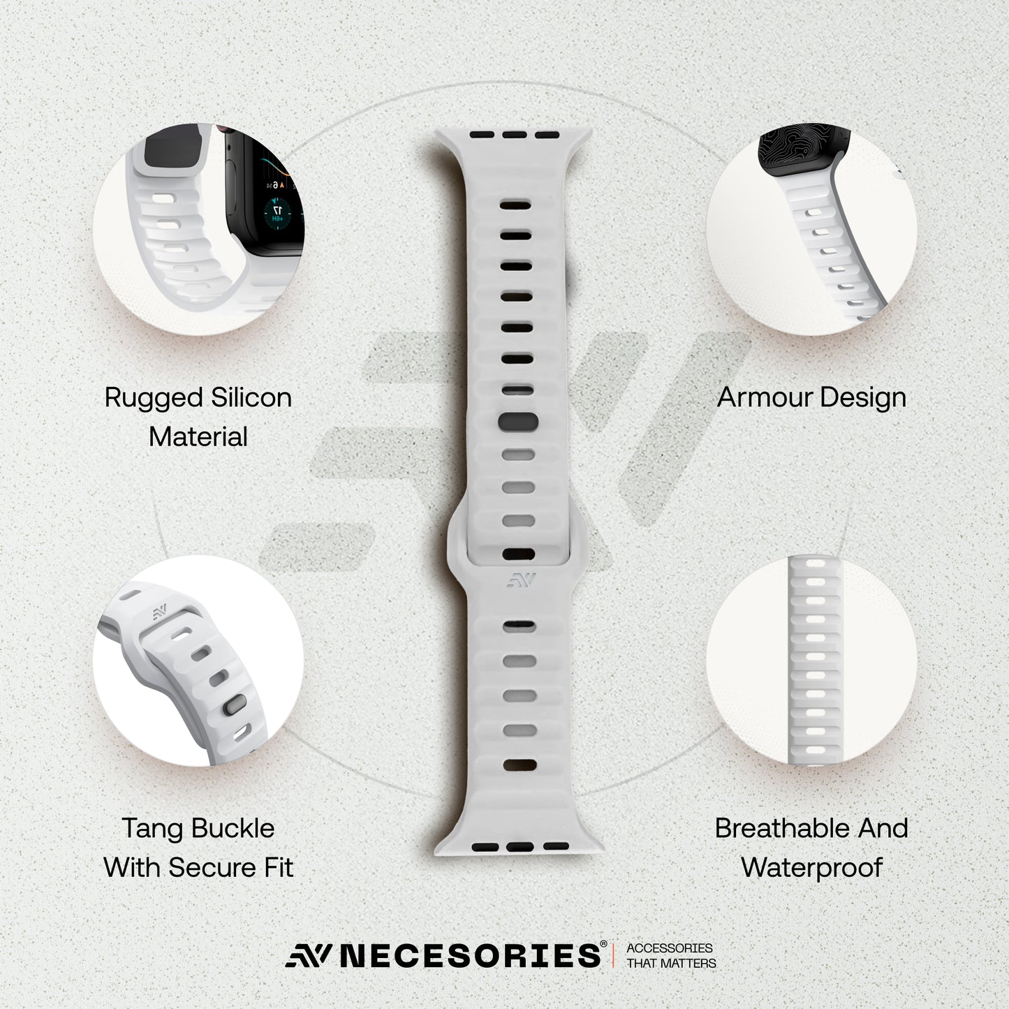 Sport Silicon Rugged Armour Strap