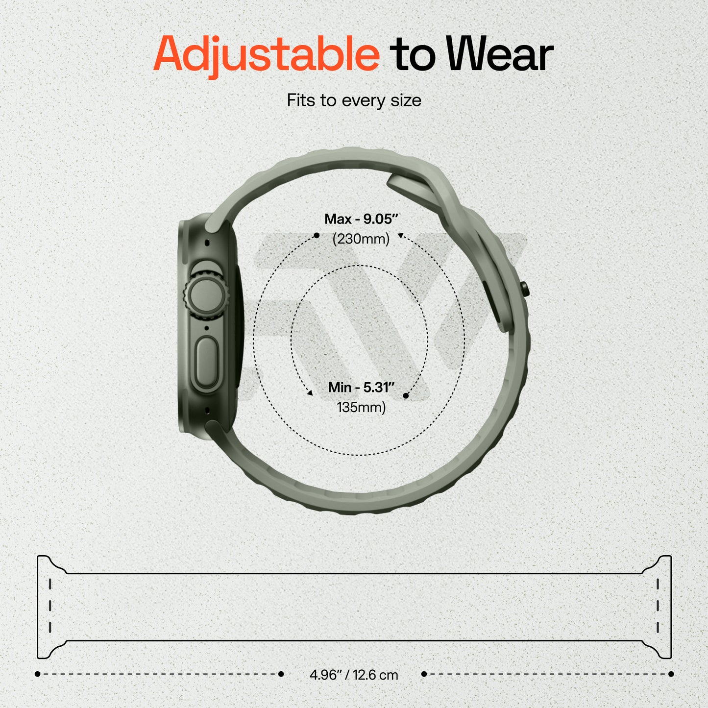 Sport Silicon Rugged Armour Strap