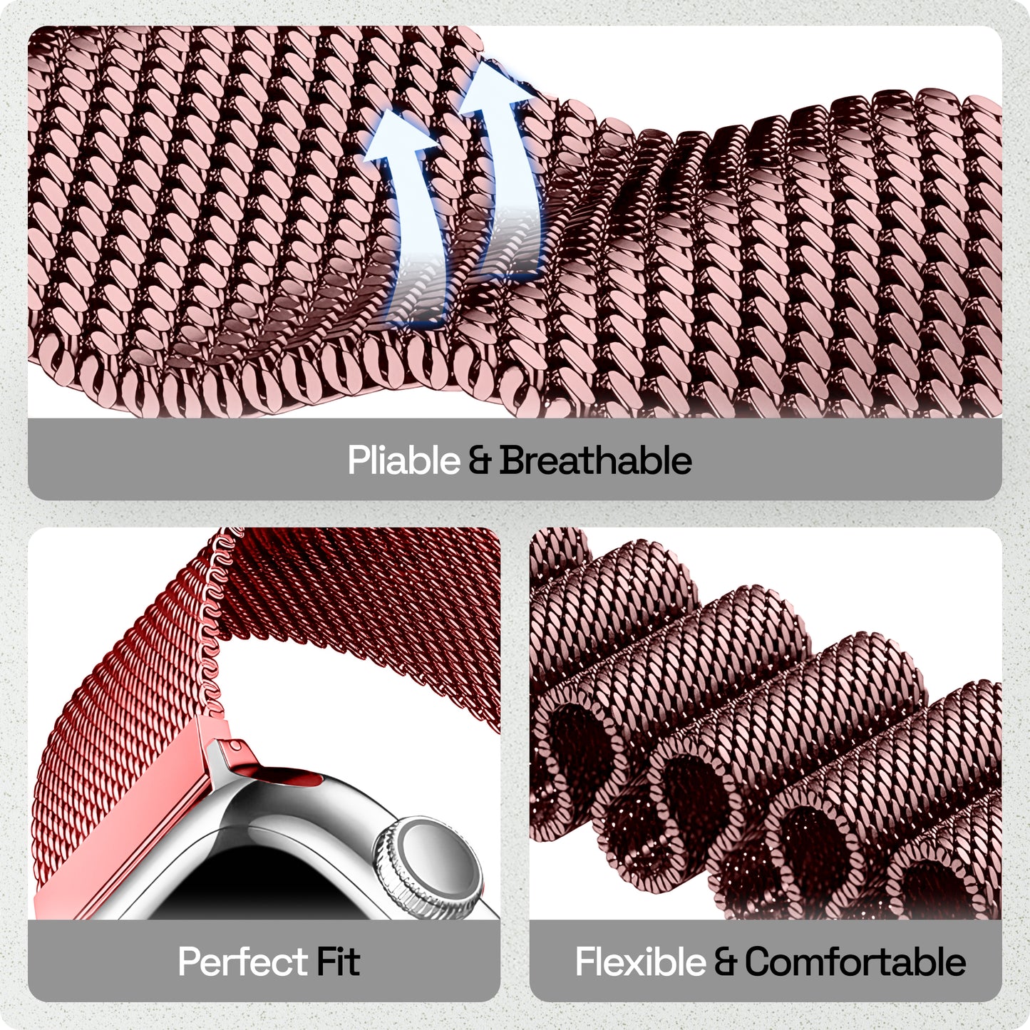 Magnetic Milanese Loop iWatch Strap