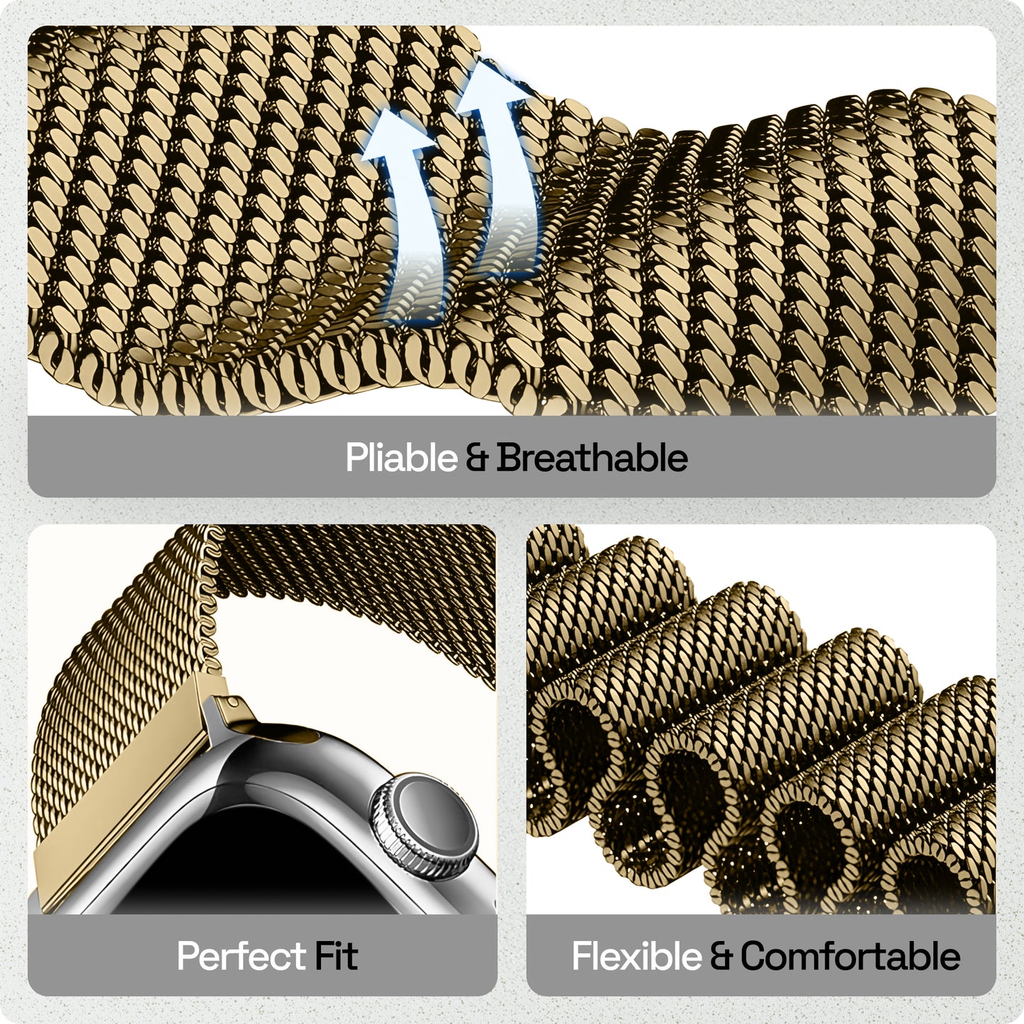 Magnetic Milanese Loop iWatch Strap
