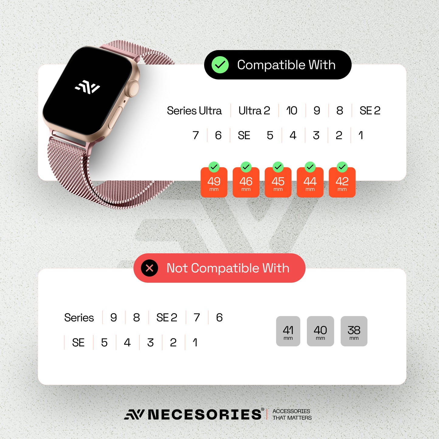Magnetic Milanese Loop iWatch Strap