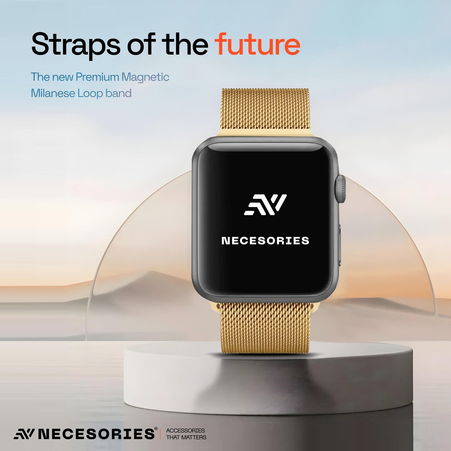 Magnetic Milanese Loop iWatch Strap