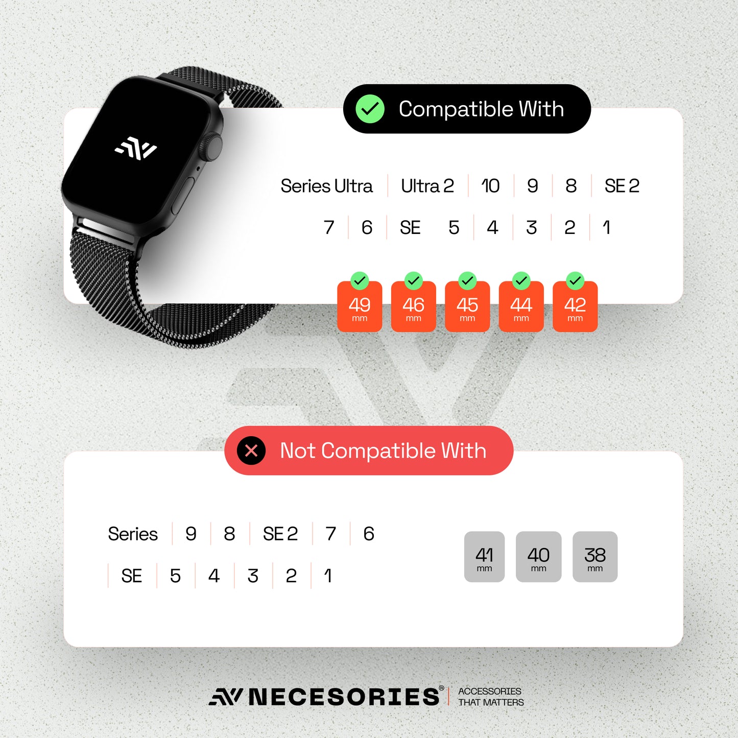 Magnetic Milanese Loop iWatch Strap