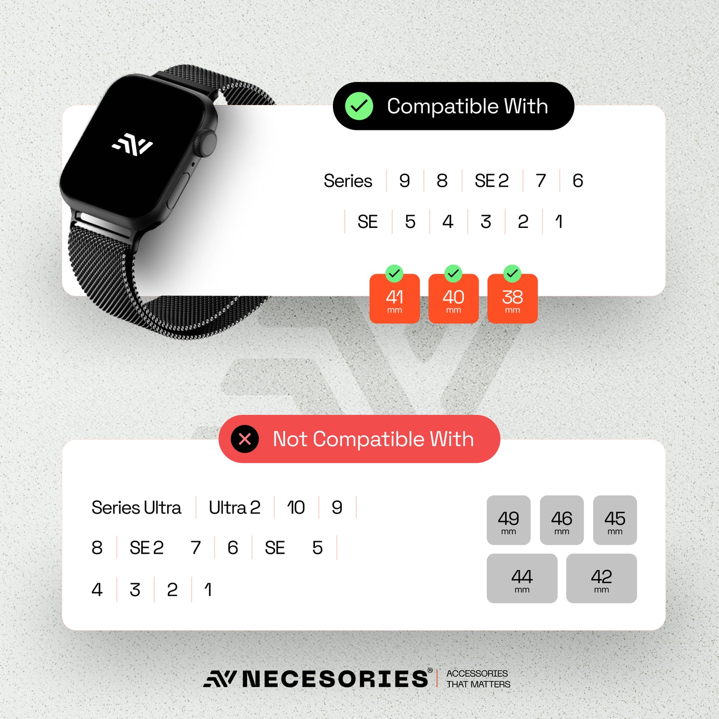 Magnetic Milanese Loop iWatch Strap