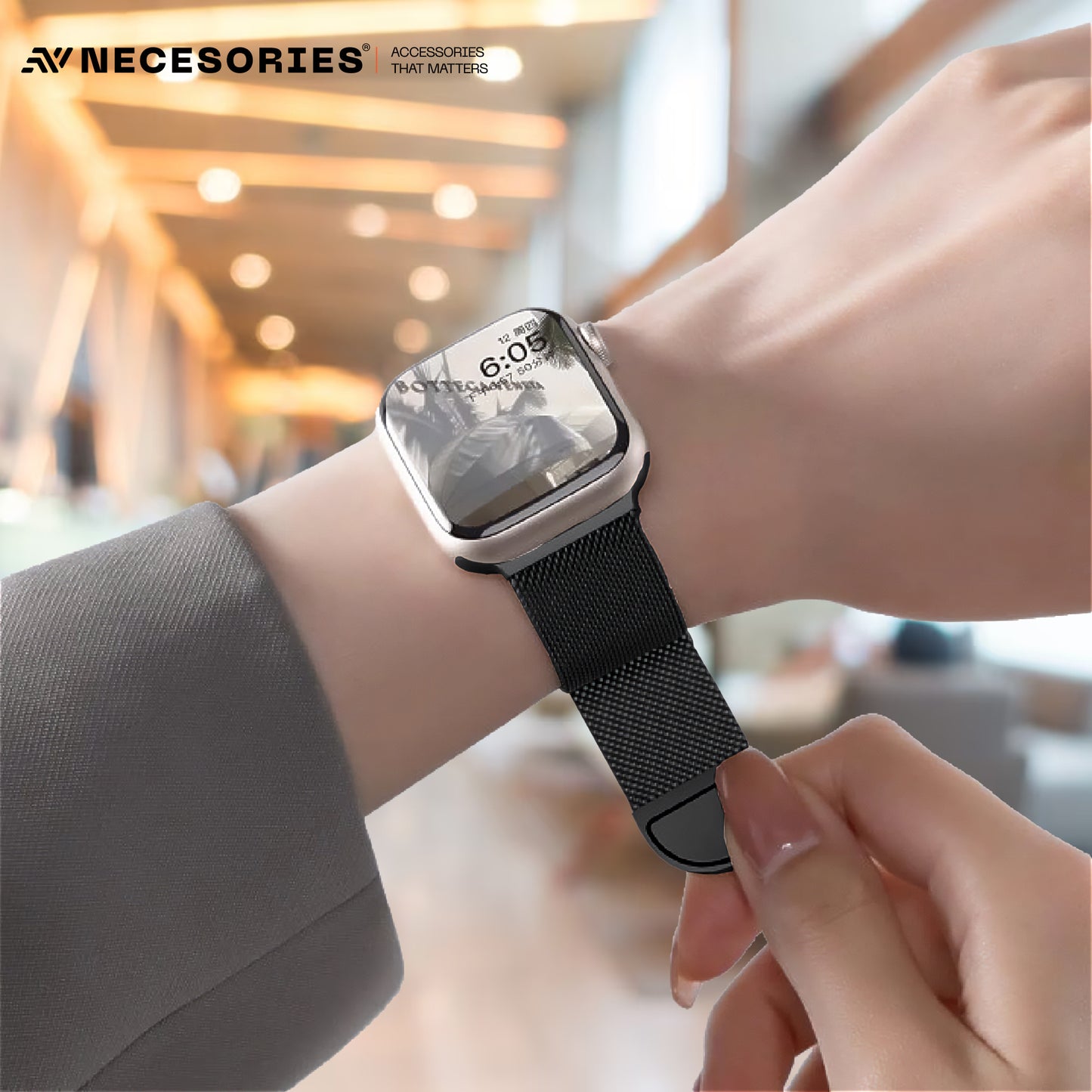 Magnetic Milanese Loop iWatch Strap