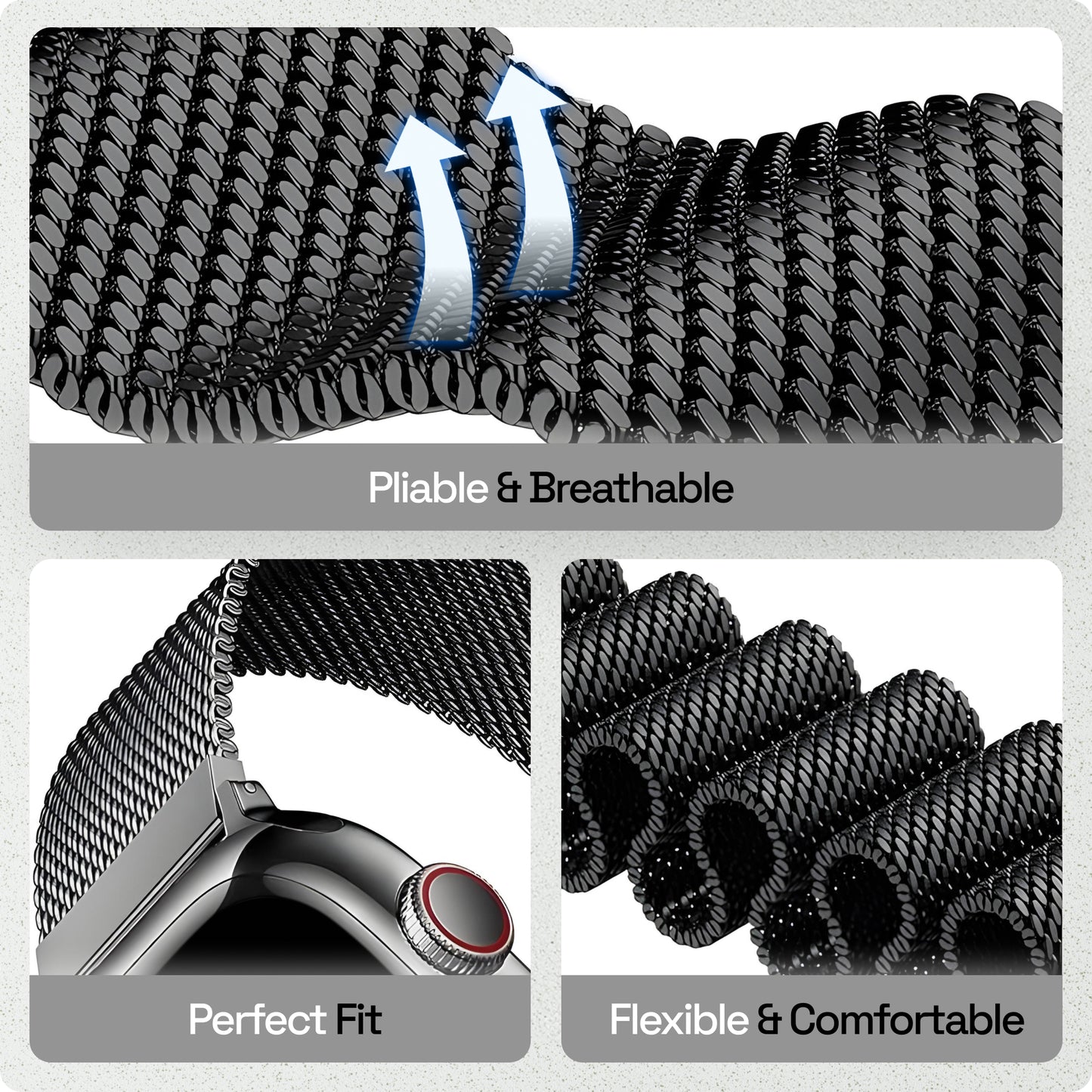 Magnetic Milanese Loop iWatch Strap