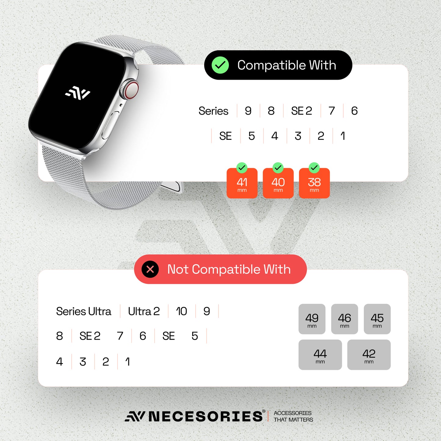 Magnetic Milanese Loop iWatch Strap