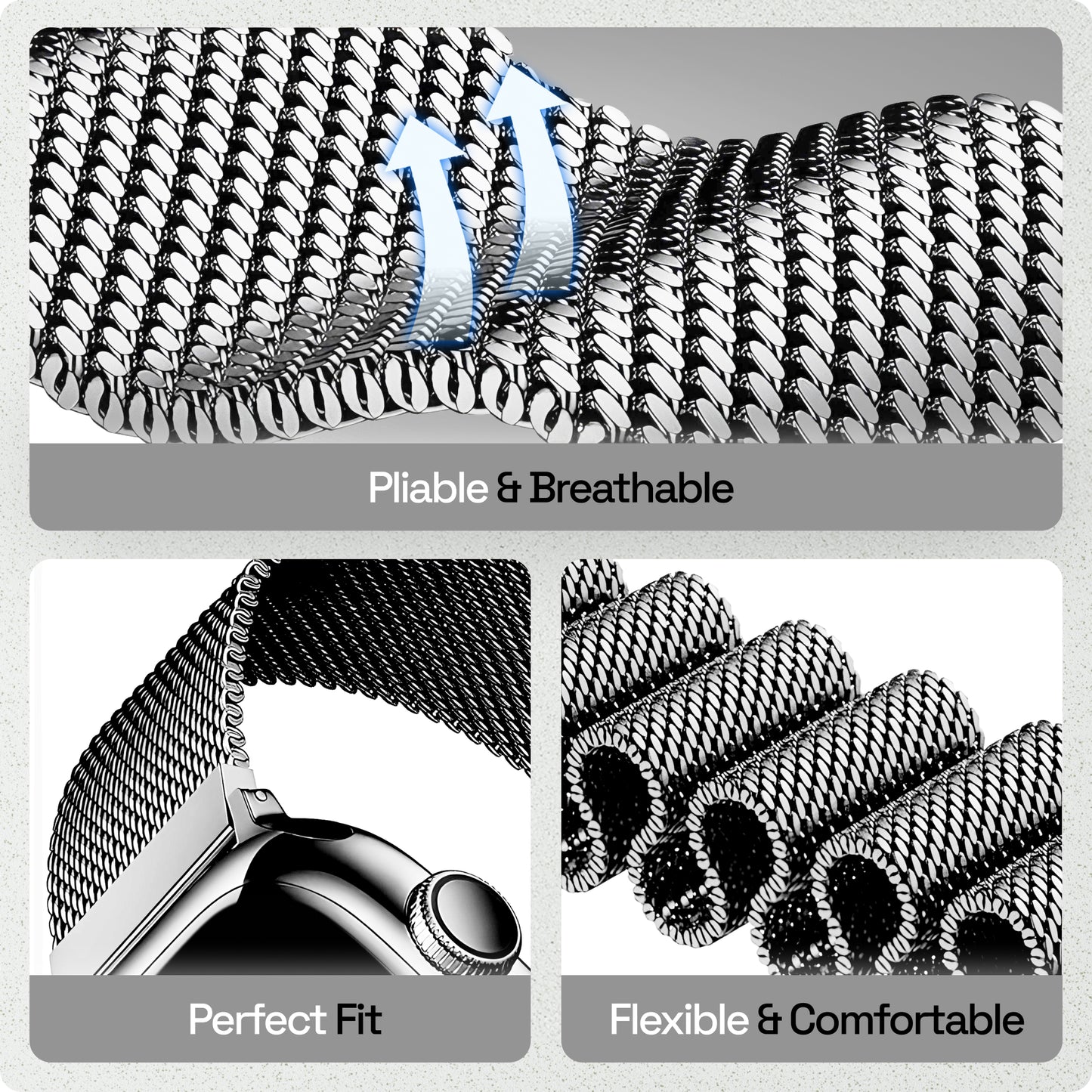 Magnetic Milanese Loop iWatch Strap