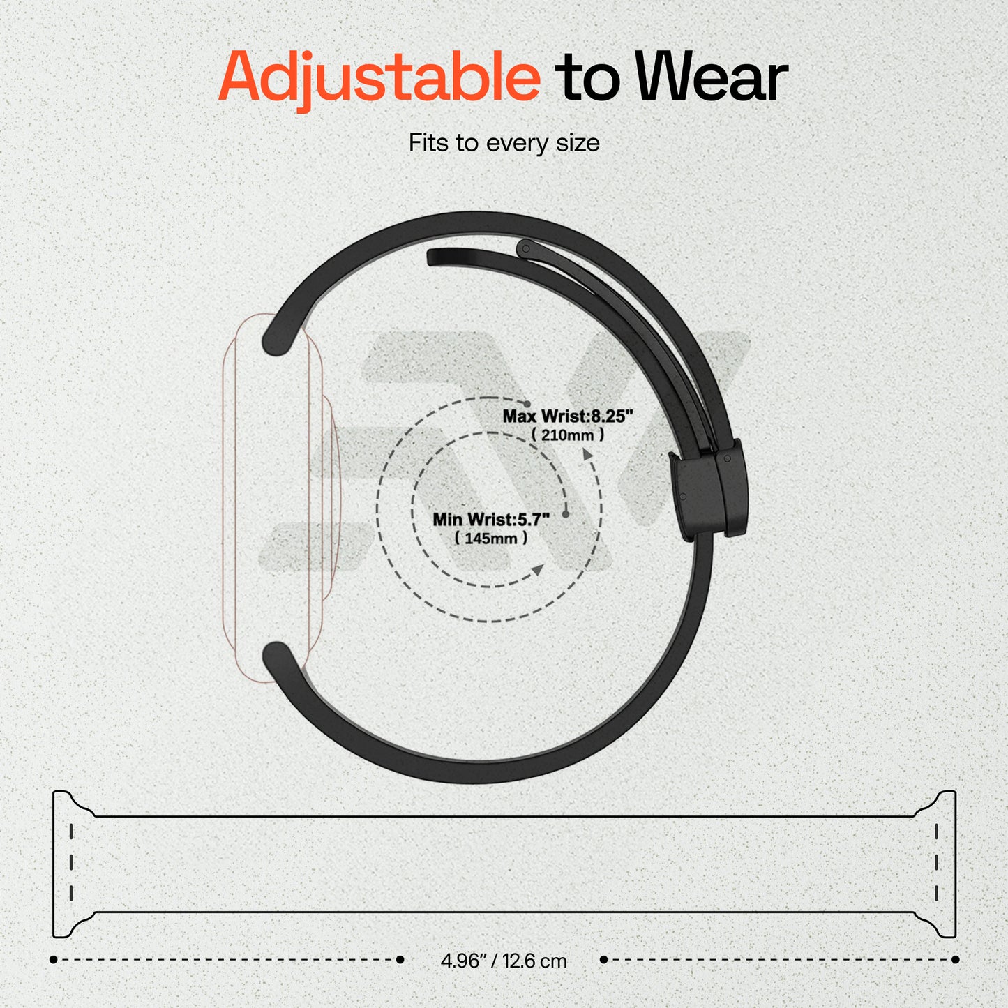 Silicon Magnet Folding Buckle Lock Strap